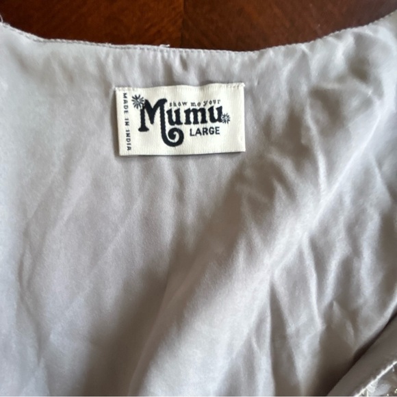 Show Me Your Mumu | Michelle Flutter Maxi Dress Dove Gray Beaded - Picture 6 of 7